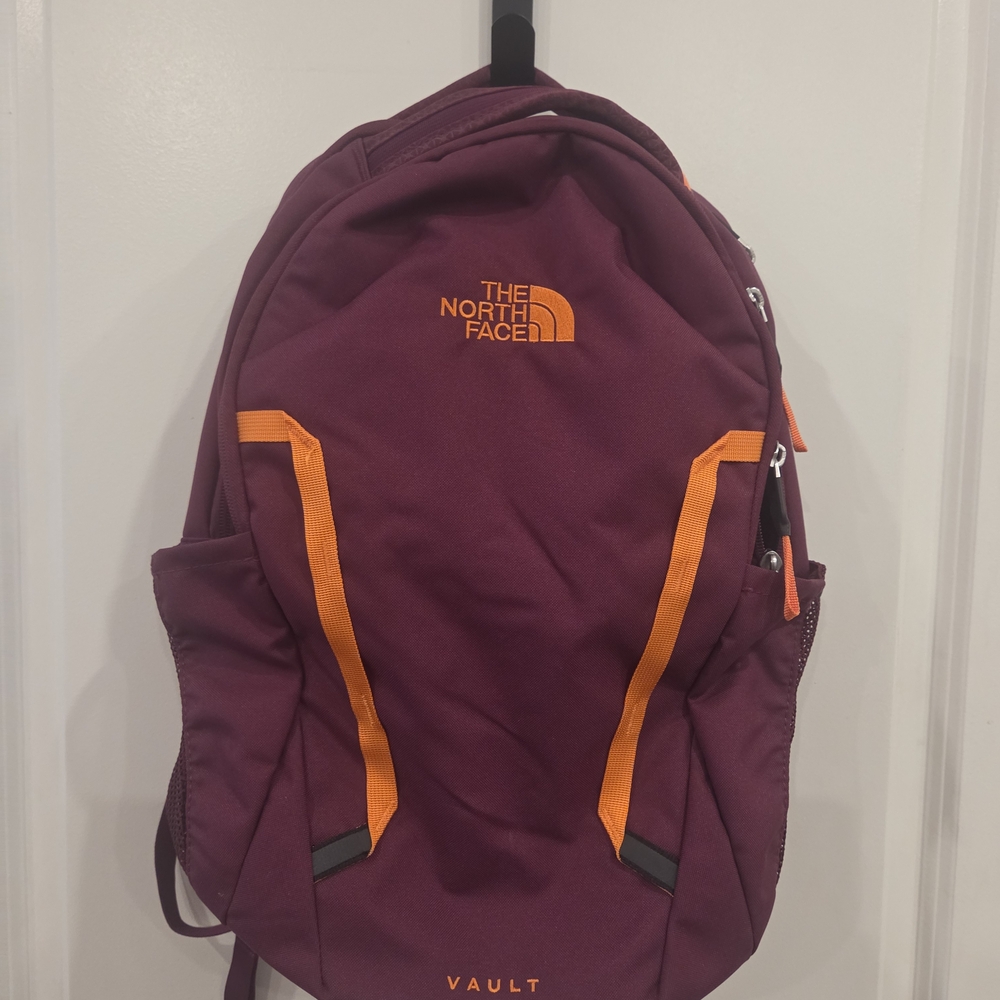 The North Face Vault Backpack - Purple and Orange